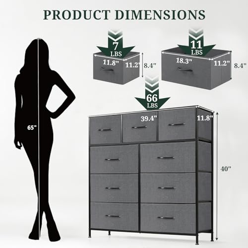 9 Drawer Dresser for Bedroom