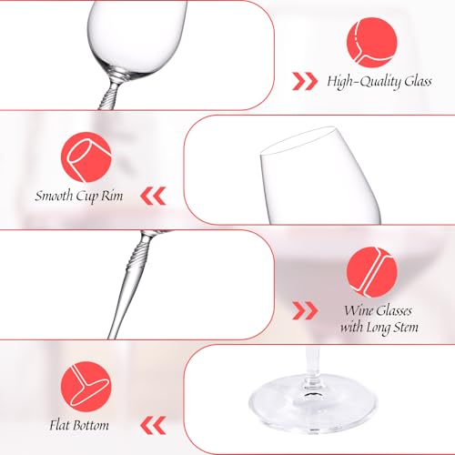Crystal Red Wine Glasses Set of 2 (2 Count)