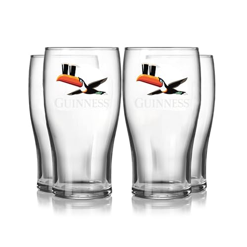 Guinness Gilroy Flying Toucan Pint Glass Gift Set (4 Count)
