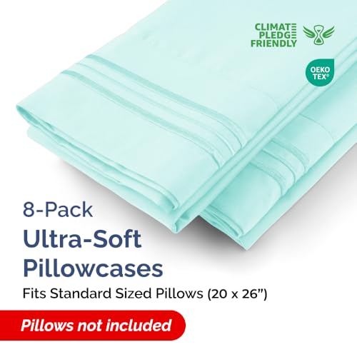 Standard Pillow Cases Set of 8 (8 Count)