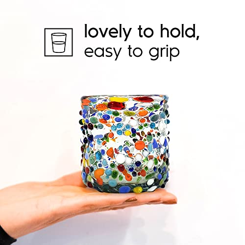 Confetti Rocks 8 oz DOF Glasses (6 Count)