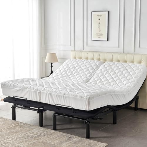 Waterproof Split Top Queen Mattress Protector for Adjustable Bed