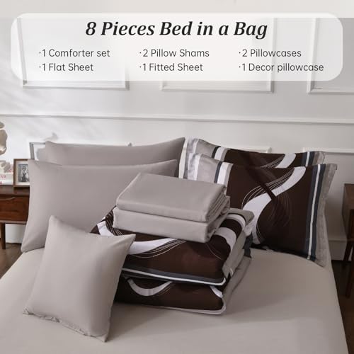 Striped Comforter Set Full Size