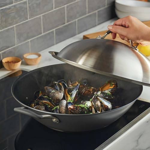A1 Series w ScratchDefense Nonstick Induction Wok with Lid
