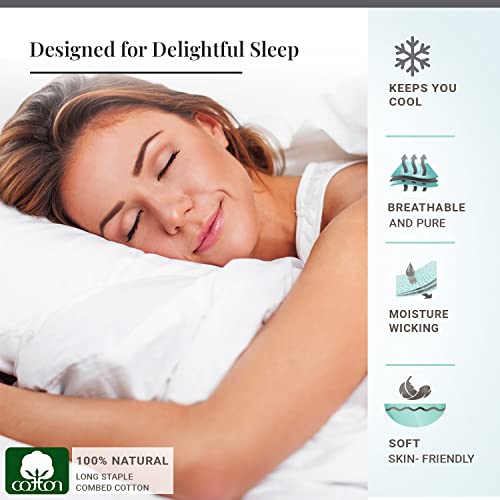 100% Cotton King Sheet Set 600 Thread Count