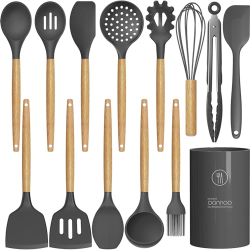Silicone Cooking Utensils Kitchen Utensil Set (14 Count)