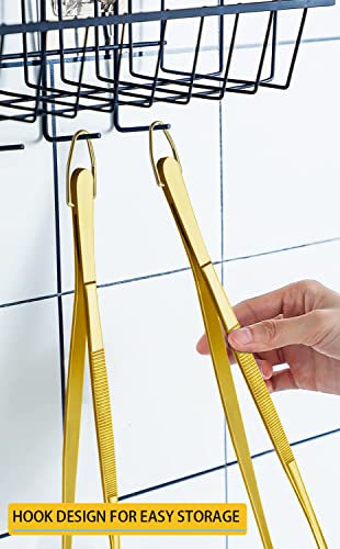 2 Pcs 12 Inch Cooking Tweezers Stainless Steel Food Tweezers Kitchen Tweezer Tongs