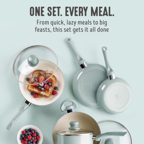 16pc Ceramic Nonstick Pots & Pans Cookware Set