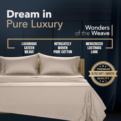 100% Egyptian Cotton Pillow Cases Standard (2 Count)