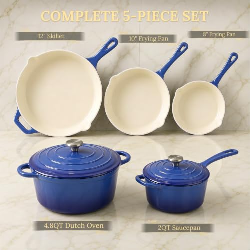 Enameled Cast Iron Cookware Set