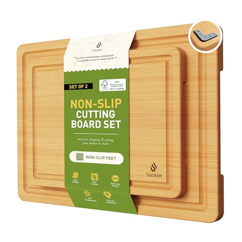 2 Piece Bamboo Cutting Board Set (2 Count)