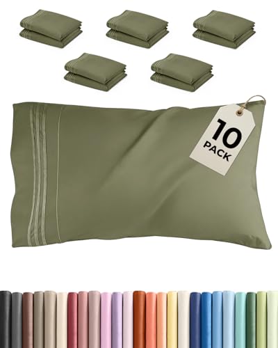 King Pillow Cases Set of 10 (10 Count)