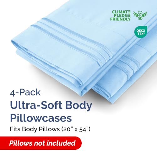 Body Pillow Cases Set of 4 (4 Count)