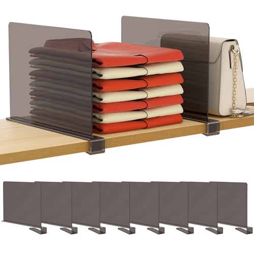 8 Pack Grey Shelf Dividers