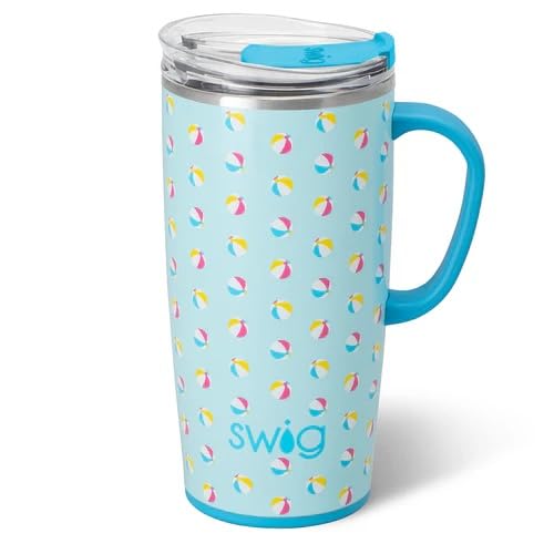 22oz Insulated Travel Mug with Handle & Lid