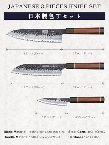 3 Pcs Knife Set (3 Count)