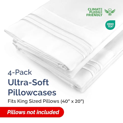 King Pillow Cases Set of 4 (4 Count)