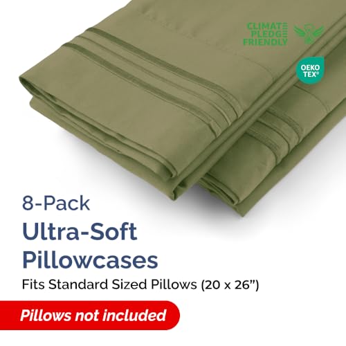 Standard Pillow Cases Set of 8 (8 Count)