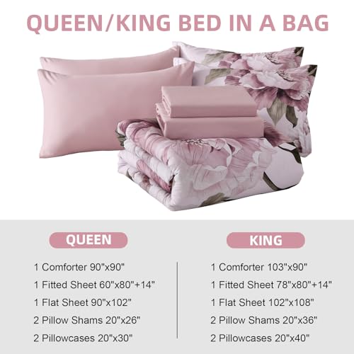 Blush Pink King Size Comforter Set