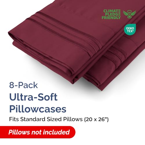 Standard Pillow Cases Set of 8 (8 Count)