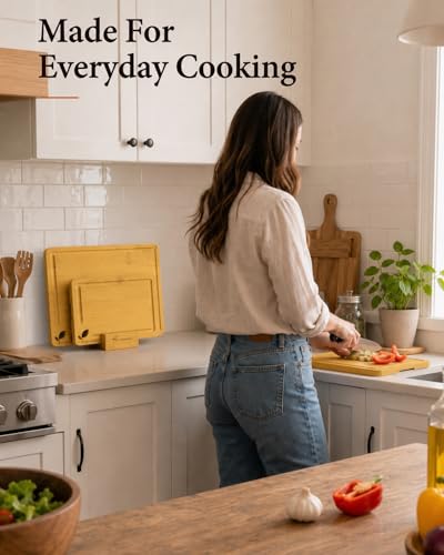 Cutting Board Set with Holder