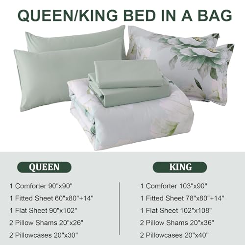Floral Comforter Set Queen