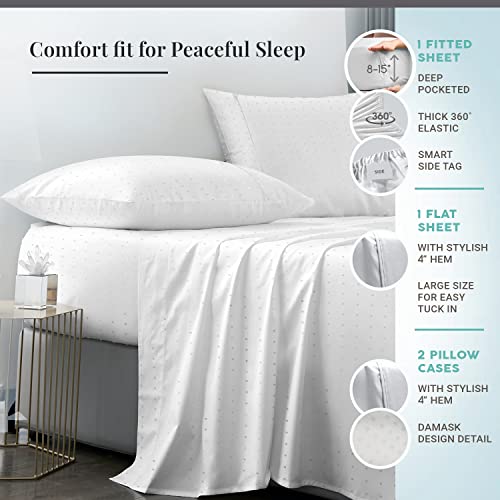 100% Cotton King Sheet Set 600 Thread Count