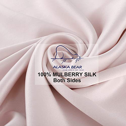 200% Good for You Silk Pillowcase for Hair and Skin Care Soft Pillow Case with Random Color Scrunchie Gift Set King