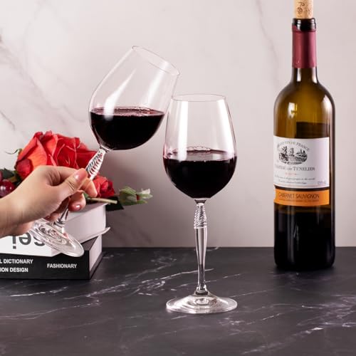 Crystal Red Wine Glasses Set of 2 (2 Count)