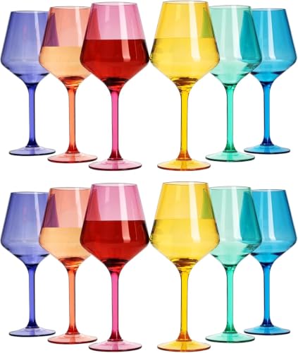 European Style Plastic Crystal Unbreakable Stemmed Wine Glasses