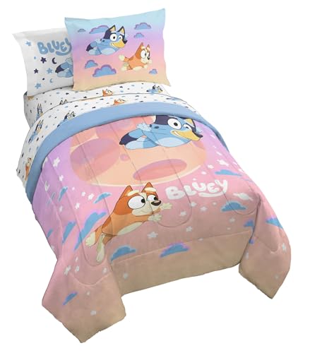 Bluey Bingo Full Comforter Set 7 Piece Kids Bedding for Girls
