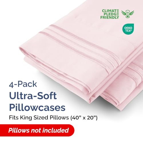 King Pillow Cases Set of 4 (4 Count)