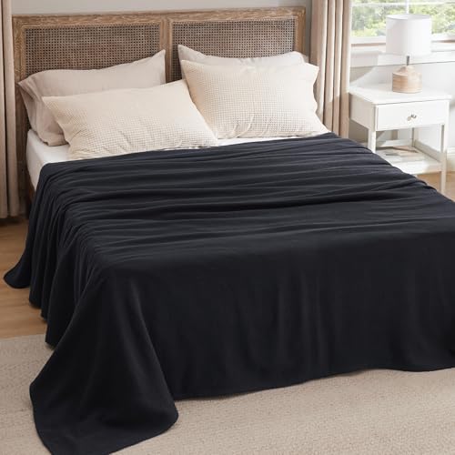 GentleSoft 100% Cotton Large Blanket Oversized King for Bed 120x94 inches