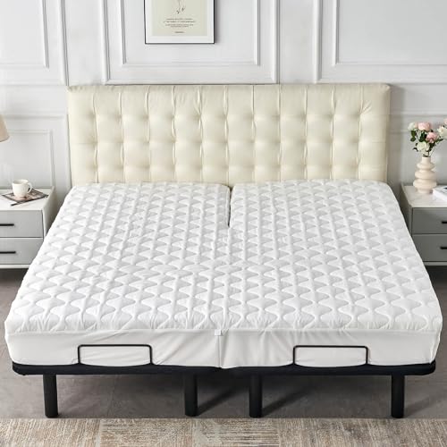 Waterproof Split Top Queen Mattress Protector for Adjustable Bed