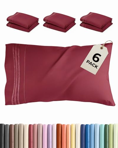 King Standard Pillow Cases Set of 6 (6 Count)