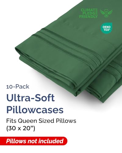 Queen Pillow Cases Set of 10 (10 Count)