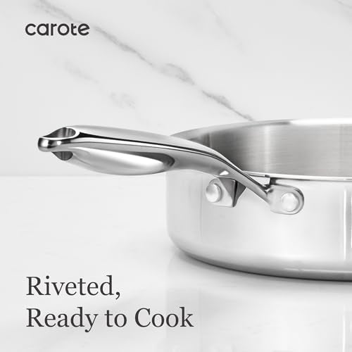 21pcs Tri Ply Stainless Steel Cookware Set