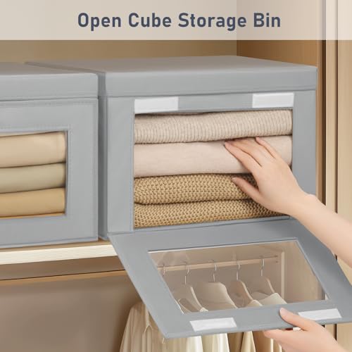 Storage Bins with Lids (4 Count)