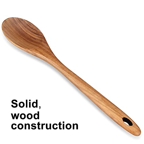 14" Large Wooden Spoon for Cooking Non Toxic Big Wood Serving Mixing Spoons