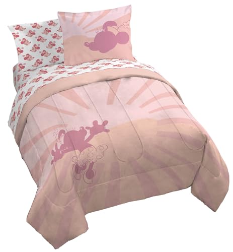 Disney Minnie Mouse Queen Comforter Set 7 Piece Bedding for Girls