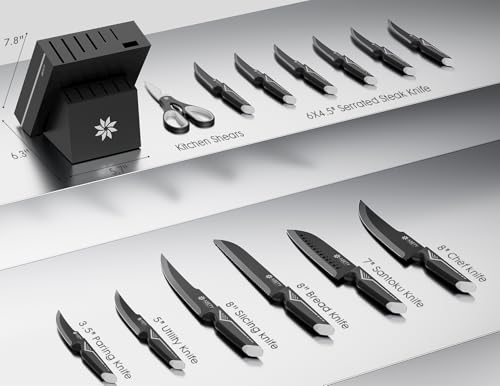 Kitchen Knife Set (15 Count)