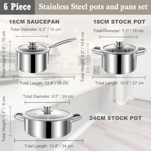 Stainless Steel pots and pans set