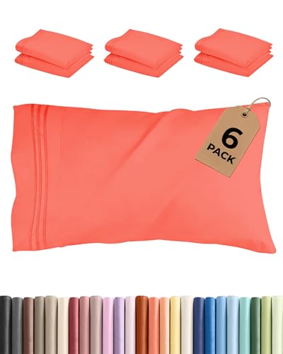 King Standard Pillow Cases Set of 6 (6 Count)