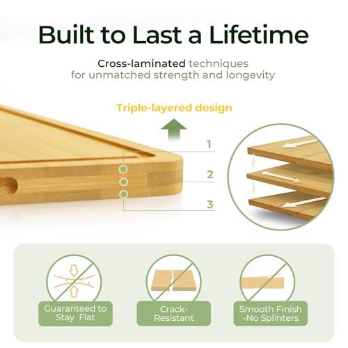 Bamboo Cutting Board (3 Count)
