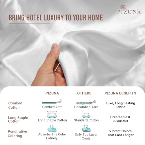 100% Cotton Sheets Set RV Queen 400 Thread Count White