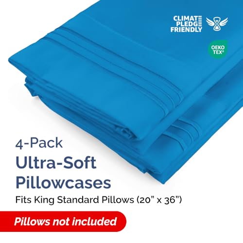 King Standard Pillow Cases Set of 4 (4 Count)