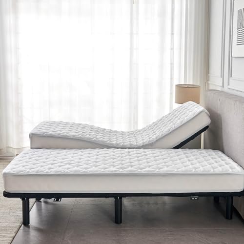 Waterproof Split Queen Mattress Protector for Adjustable Beds (2 Count)