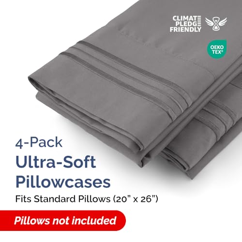 Standard Pillow Cases Set of 4 (4 Count)
