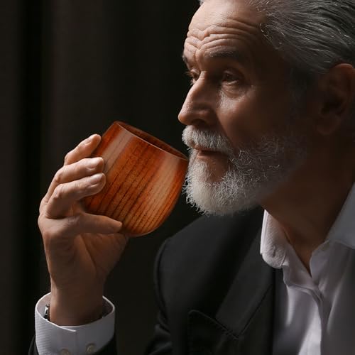 Original Wooden Whiskey Glasses Set of 2 (2 Count)