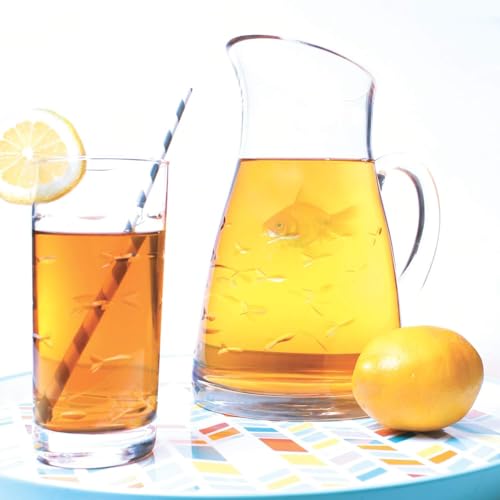 School of Fish Highball Glass (2 Count)